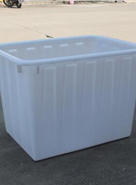 200L长方塑料储水箱水产水品养殖形箱果制周转ONZ箱海鲜腌运输桶