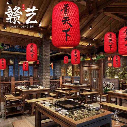 中式餐厅吊灯茶楼茶室东南亚竹编灯笼客厅卧室阳台灯日式创意吊灯