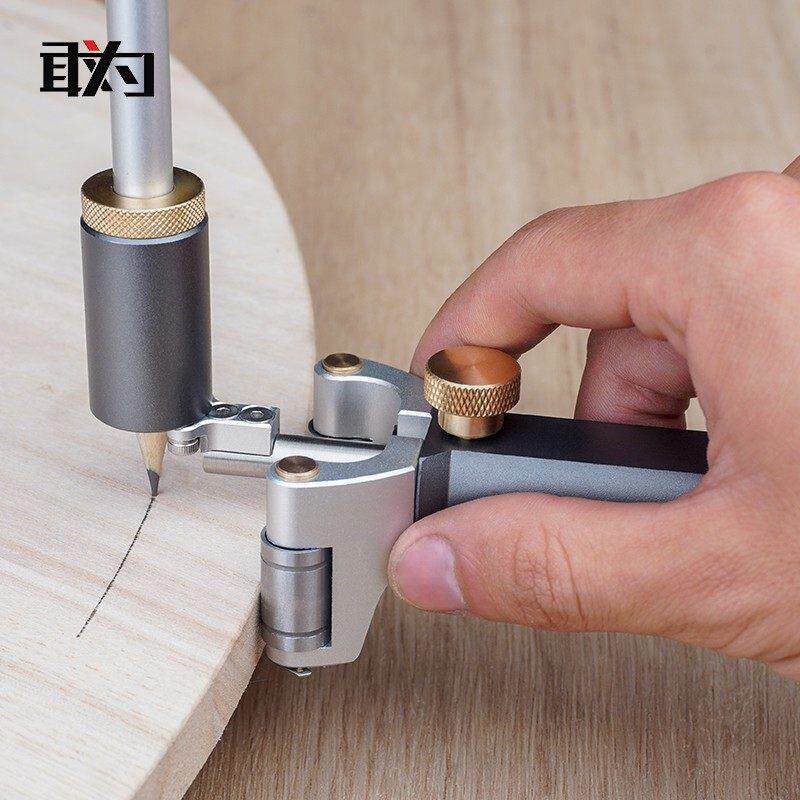 木工直线圆弧两用划线器平行画线器多功能划线工具敢为