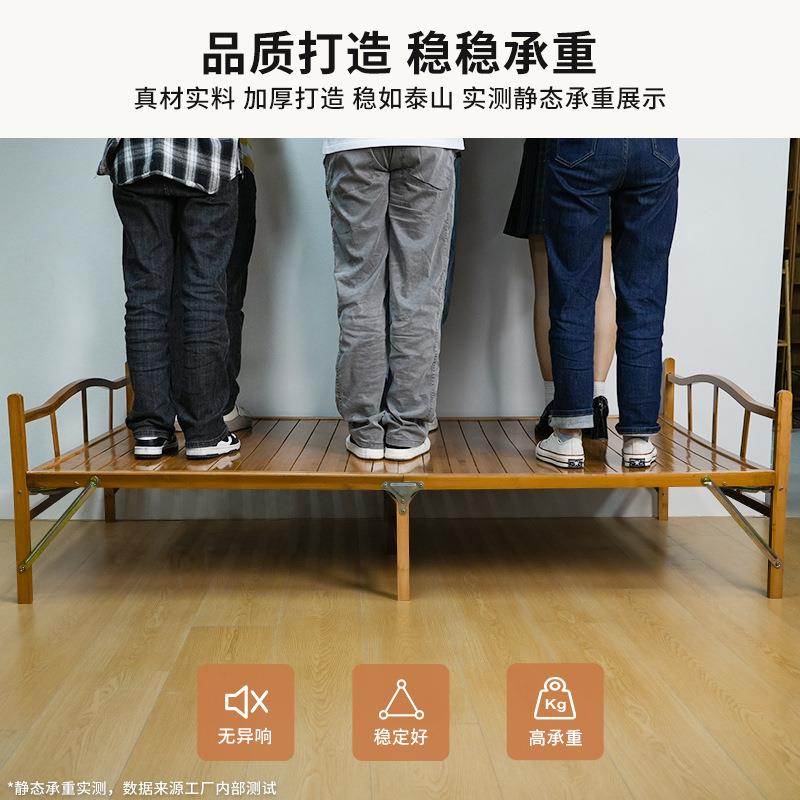 北欧1.8米床现代简约公寓卧室双人床宾馆民宿折叠单人床主卧大床