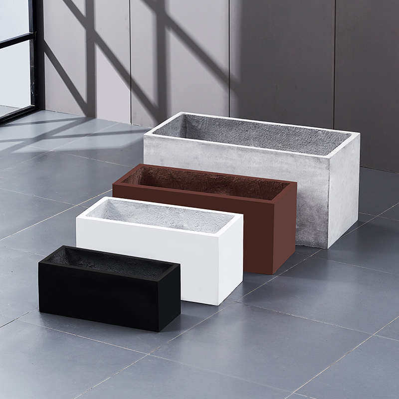 长方形水泥花盆北欧简约大号镁泥客厅阳台种植箱户外楼顶花槽,鲜花速递/花卉仿真/绿植园艺,花盆,淘宝优惠券,粉丝福利购,淘宝优惠卷