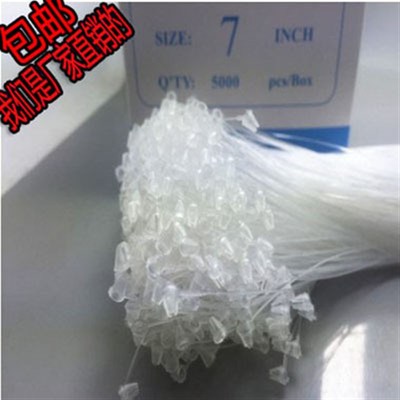 手穿针子母扣胶针吊牌扣吊粒吊牌绳子塑料吊牌线服装辅料5000条