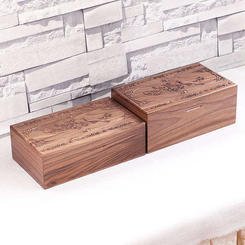 木盒雕花榉木可定 制 定做 礼品包装桌面收纳盒带内衬木盒,收纳整理,垃圾袋收纳盒/袋,淘宝优惠券,粉丝福利购,淘宝优惠卷