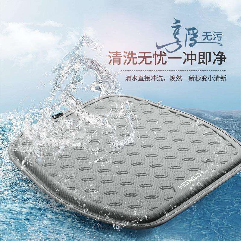 汽车坐夏季凉垫套凝804胶单片座冰垫夏垫天通风透气三件通用后排