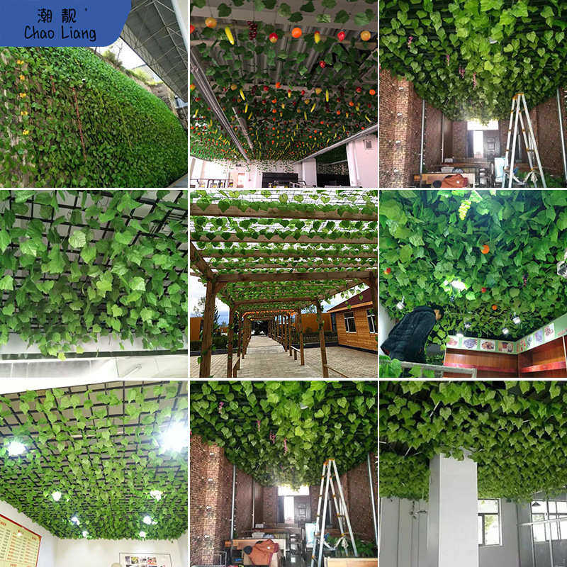 假花藤条树叶子管缠绕绿藤蔓葡萄叶吊顶装饰屋顶植物包邮,鲜花速递/花卉仿真/绿植园艺,仿真绿植,淘宝优惠券,粉丝福利购,淘宝优惠卷