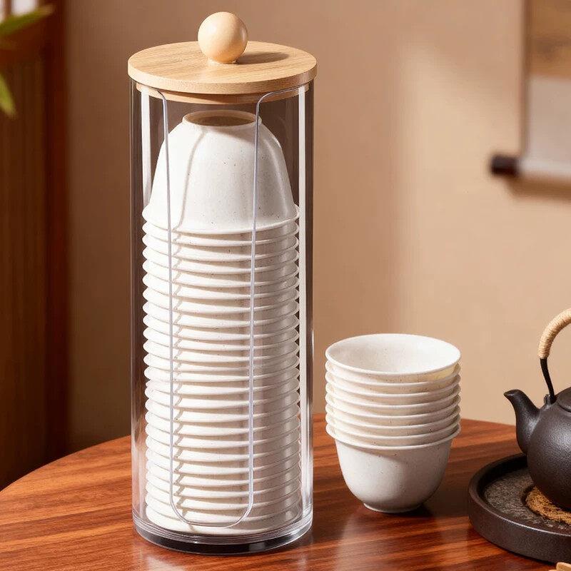 稻壳一次性茶杯功夫茶杯高档旅行茶具套装加厚专用喝茶小茶杯