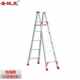 圣极光双面人字梯多功能爬梯登高梯工程合页梯子G2869可定制2米