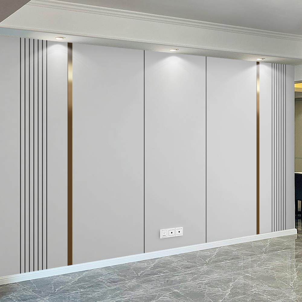 简约电视背景墙2025新款3D格栅壁画 画自粘墙贴客厅壁纸沙发壁布