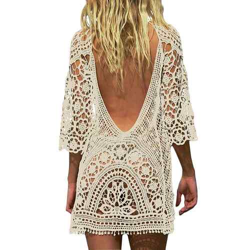 Sexy Women’s Bathing Suit Cover Up Crochet Lace Bikini Bath