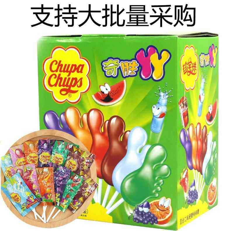 珍宝珠奇胜丫丫棒棒糖9g*60支/盒混合口味儿童零食品糖果