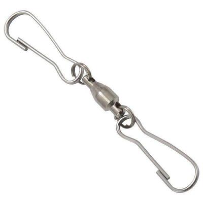 12 Pack Spinning Double Clip Swivel Hooks for Wind