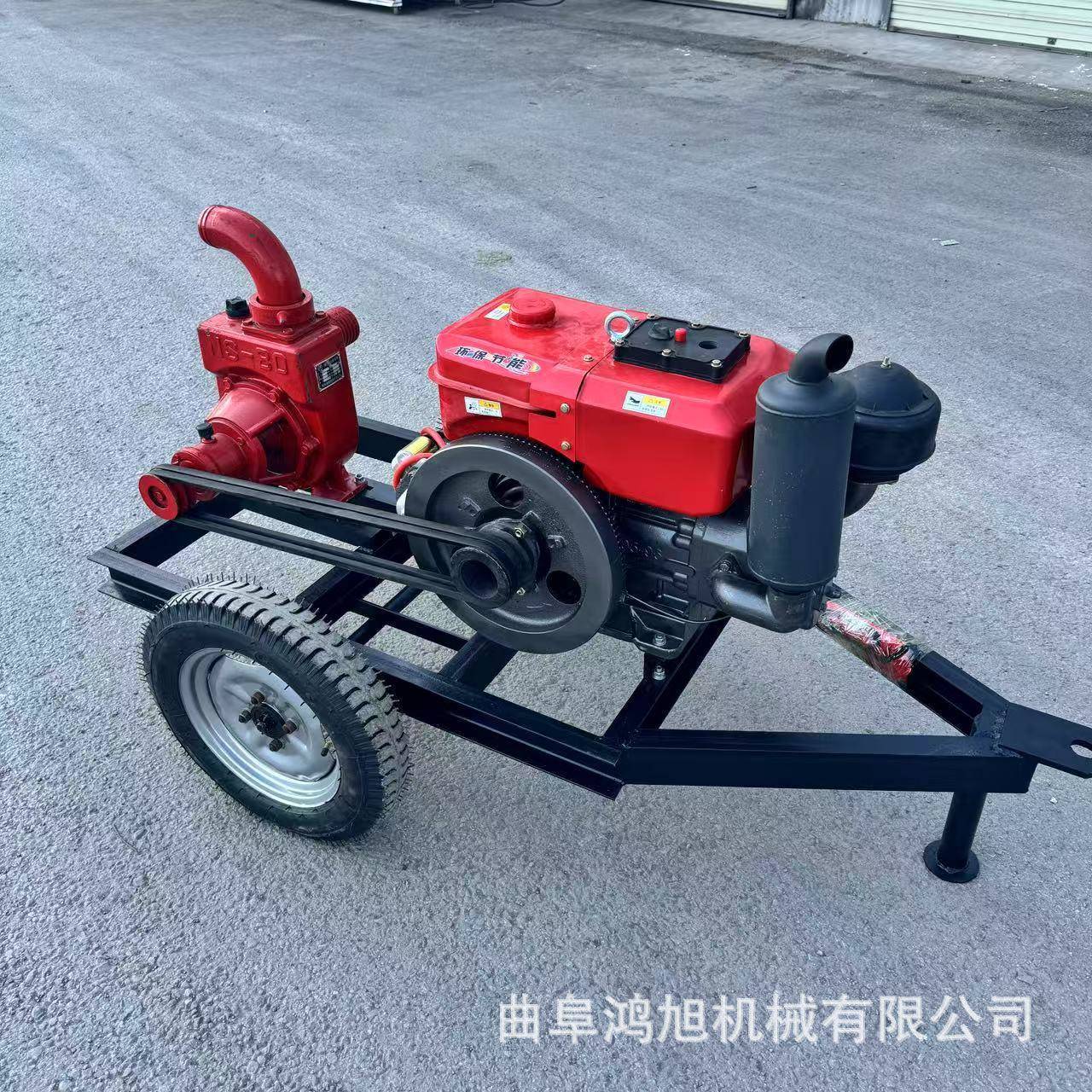 164寸便携式汽油水泵2寸铸铝吸自泵用家小型柴油机抽水机器