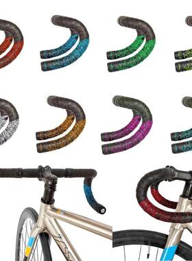 Chrysanthemum pattern Road Bike Bar Tape Gradient Color Hand