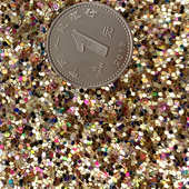 人造革鞋 七彩大小六角亮片pu底 材箱包手袋饰品面料 格利特 新品