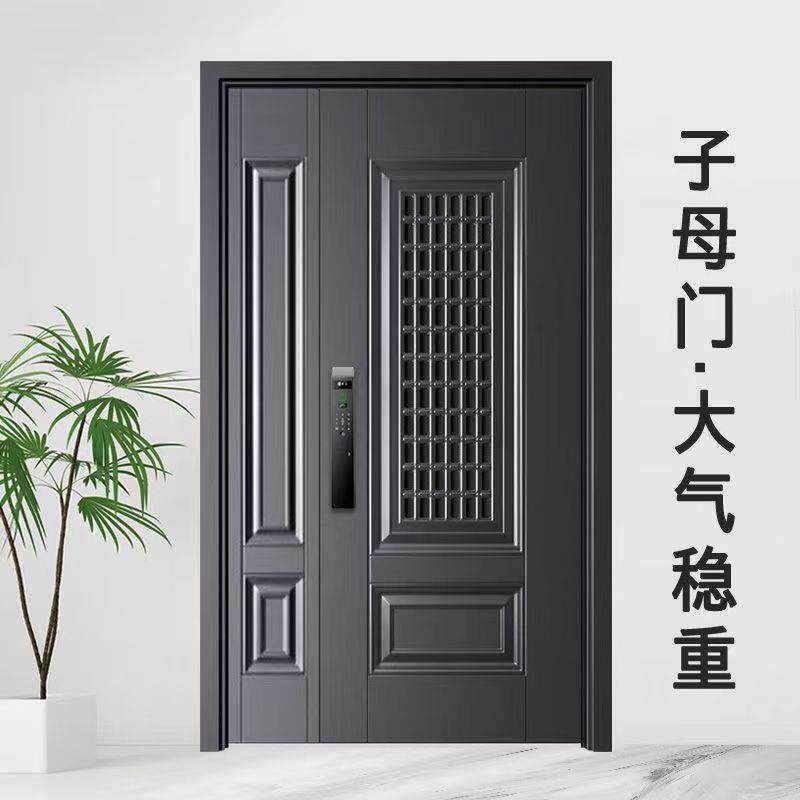 标甲级通风防盗门透气门中门入户单门子母安装外贸供应链工厂货源