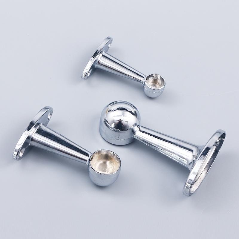 供应椭圆底座窗帘杆支架 锌合金管托通 窗帘架管托支架配件