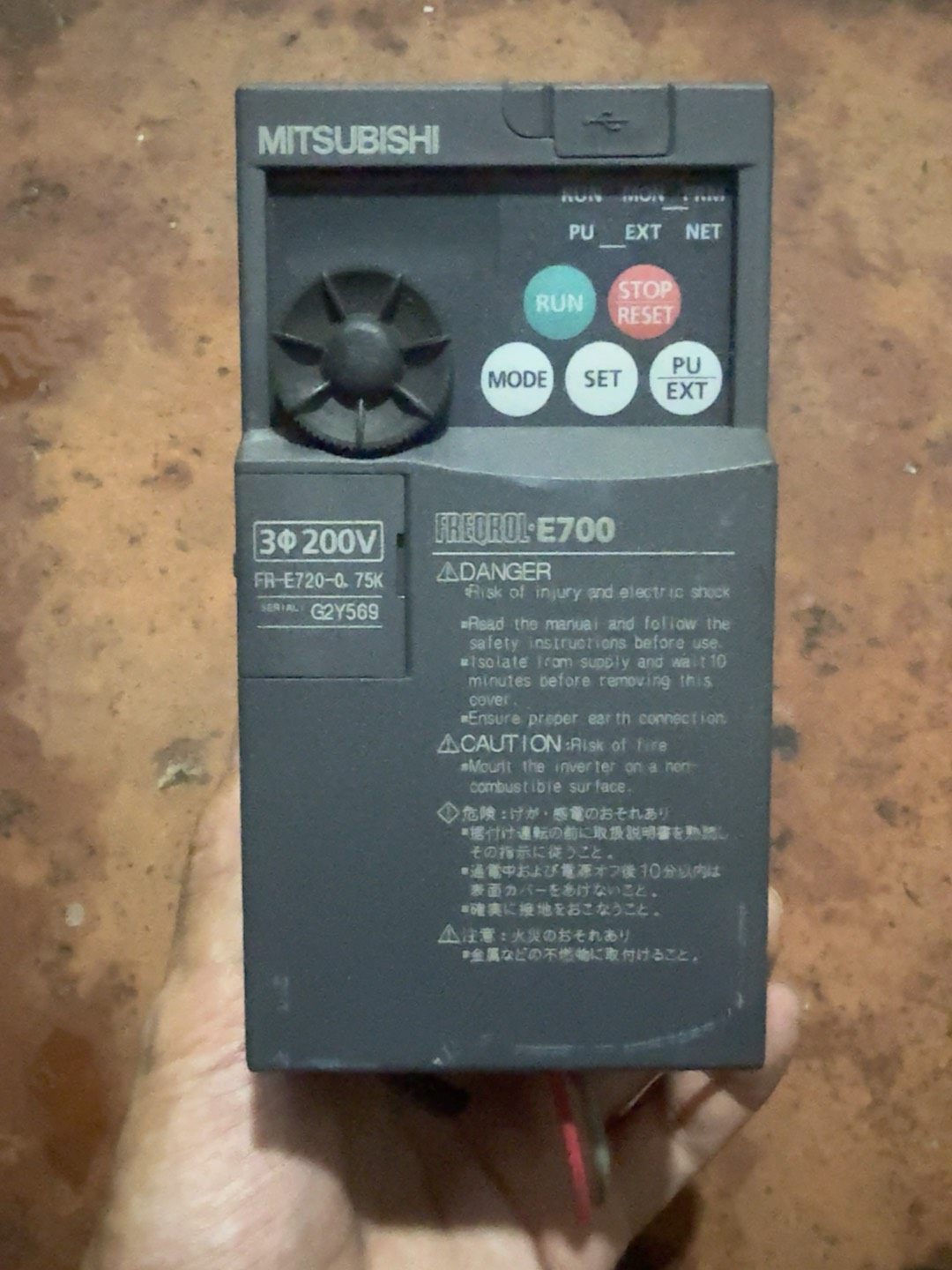 三菱变频器拆机FR-E720-0.75K，功能包好包邮
