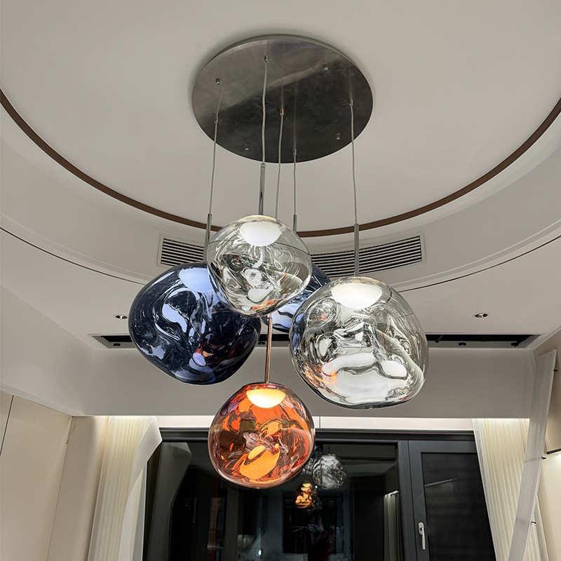 TomDixon熔岩客厅餐厅吊灯高级感装饰创意loft公寓别墅复式楼梯灯