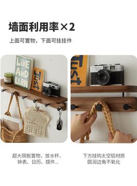 实木衣挂衣架墙上壁挂入户进门关玄挂钩免打孔衣UXS帽服挂钩置衣