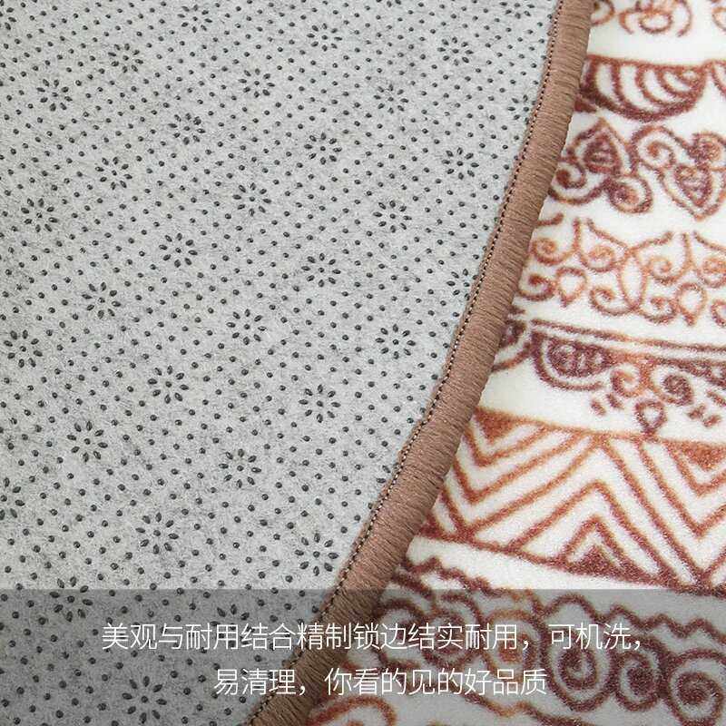 图腾圆形地毯 欧美个性复古卧室客厅转椅圆形地垫电脑椅垫可机洗,居家布艺,家用脚垫,淘宝优惠券,粉丝福利购,淘宝优惠卷