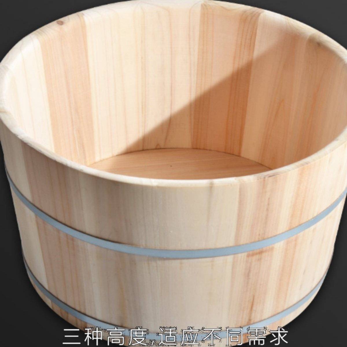 木桶成人泡脚脚足疗沐大小用洗养生无浴胶无油漆香杉木带盖F955HT