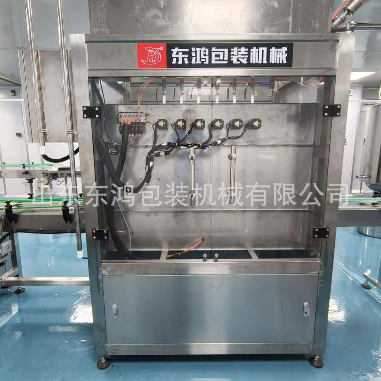 全自动口服液灌装机6头伺服柱塞灌装机液体定量直线灌装设备