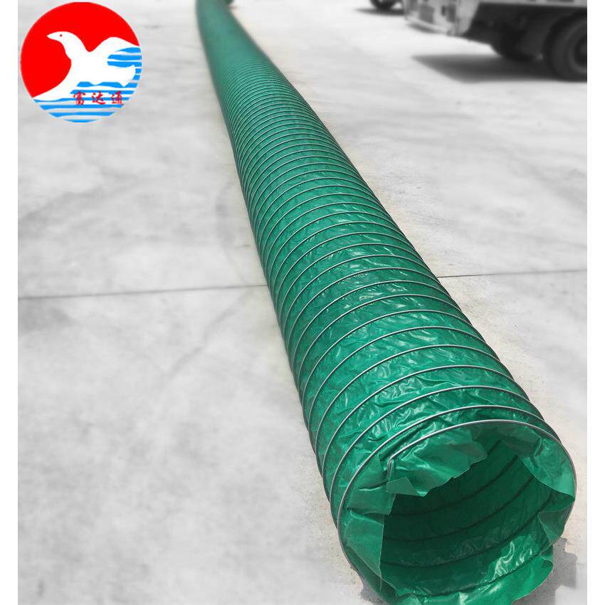 通风道管软接耐高温圆玻形璃596纤维布夹铁型连排抽工业油烟灰色