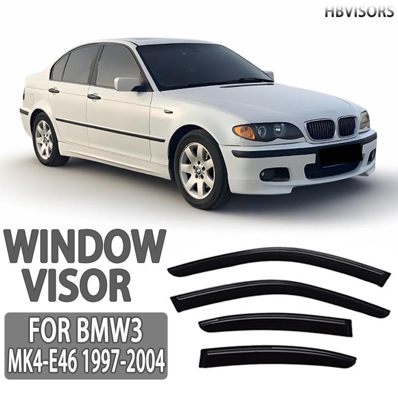适用于1997-2004BMW3宝马3系晴雨挡雨眉遮雨档黑武士Windowvisor