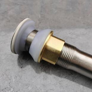 新款直销面盆下水器 翻版下水 弹跳式下水 约18公分翻版 加厚垫片