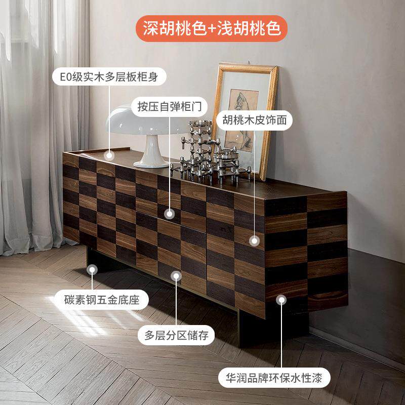 意式奢风玄关柜入户门家厅装饰收柜现CSY代纳用别轻墅设计感实木