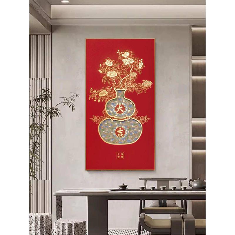 万事胜意龙年客厅装饰画创意乔迁结婚新年壁画寓意好书房玄关挂画图片