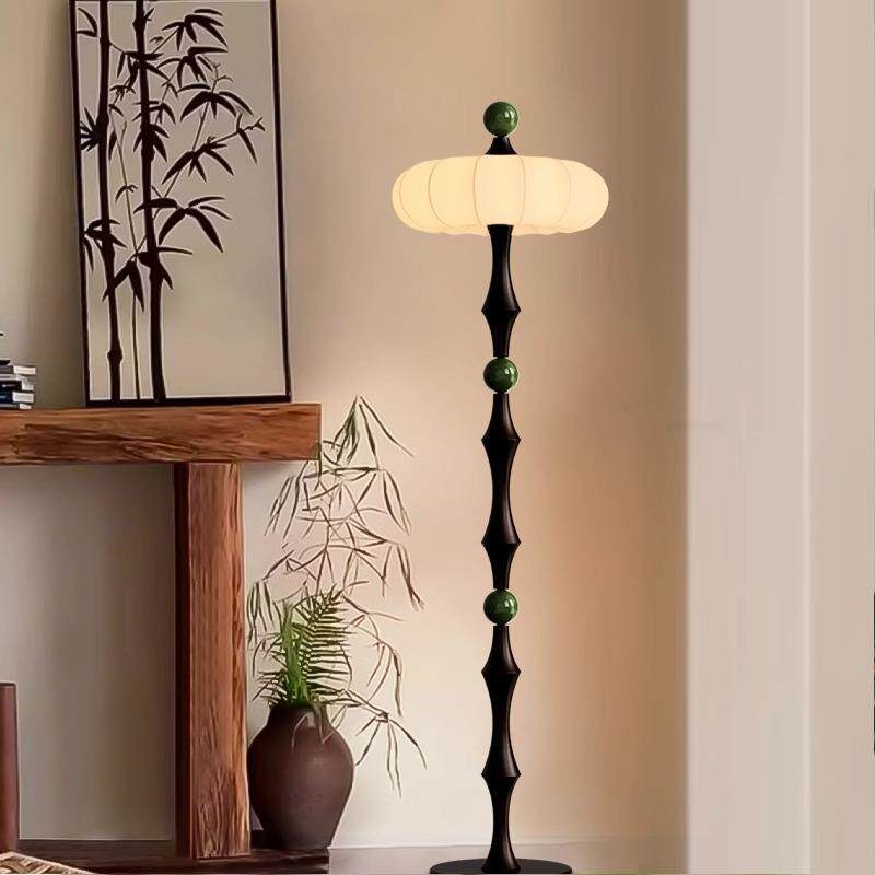 米洛法式复古落地灯客厅沙发旁氛围灯中古风设计师高级感实木台灯