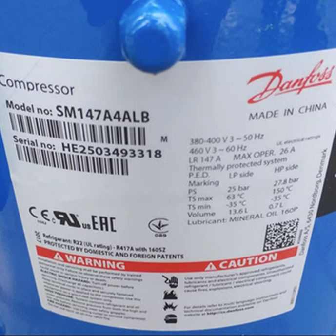 SM147A4ALB SM147A4CLB SZ147A4ALB全新丹佛斯12匹制冷压缩机R22