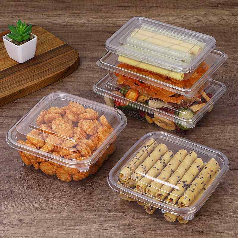 特价促销款高透塑料盒一次性新中式糕点打包盒商超专用点心包装厚