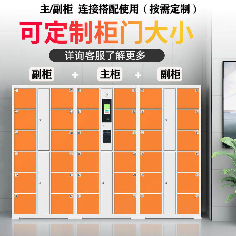 24门电子存包柜码寄柜存柜电子存包超市快递柜考场寄存储物柜纹指