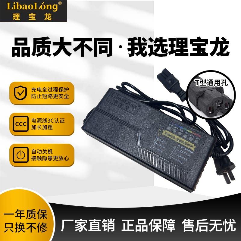 理宝龙原装充电器自动断电六灯显示电动车电瓶车智能充电器48V60V