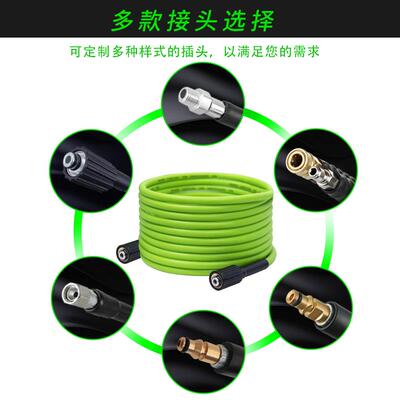 SPS高压清洗机配件M22家用防爆耐磨TPU磨砂凯驰K2K73200PSI220Bar