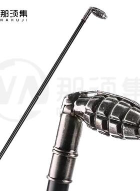 工艺品手杖豪华金属手杖节日派对装饰Cosplay绅士手杖防滑拐杖