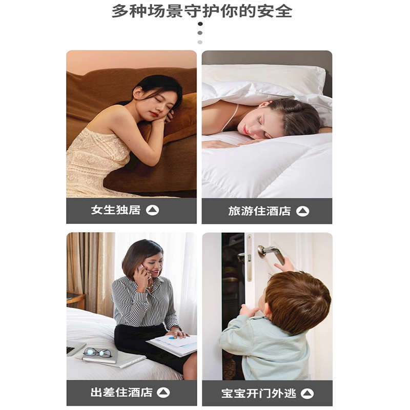 阻门器酒店便携堵门器独居女生防盗安全门挡房间出租屋抵门器门顶