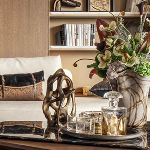 轻奢异型树根雕塑家居饰品摆件样板房建筑艺术摆设书房书柜书桌面