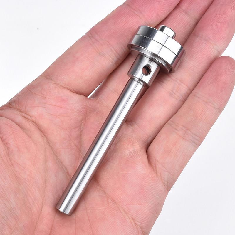 DIY锯轴 8mm锯片夹杆 精密台锯轴杆 自制微型台锯配件