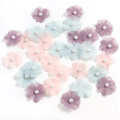 30/50Pcs Artificial Flowers Rose Fake Flowers DIY Bridal Clo