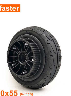 电动6l齿 -充气faster608mm*轮160滑板同步孔.内带英寸轮55  3