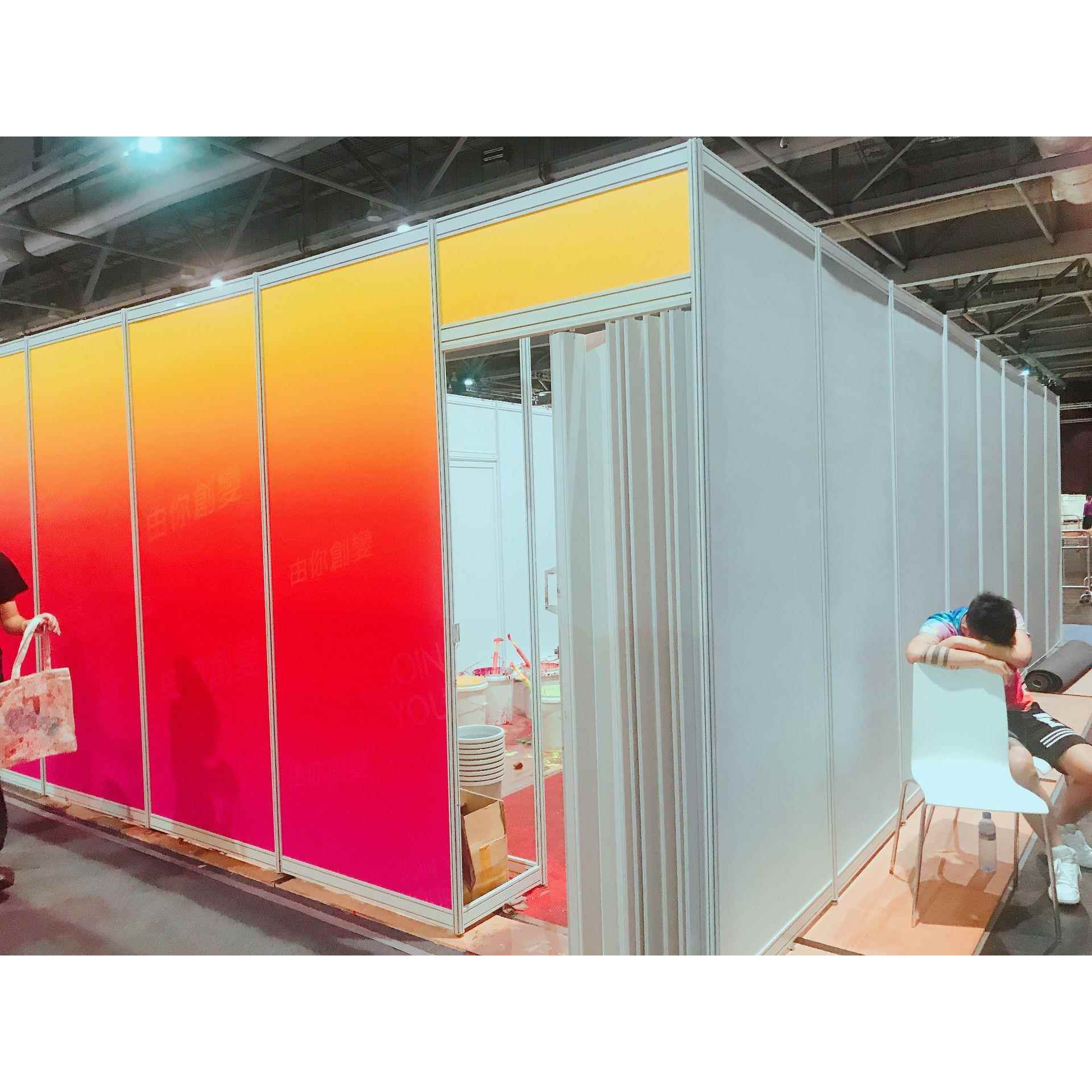 直播间标准展位房展览展示广告架网会展GXA易装拆携间带拆临时红