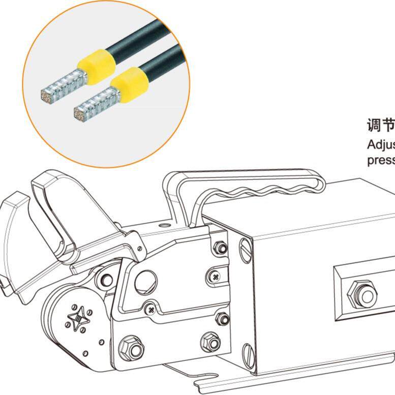 气动压线钳管型端子压接机AM6-46-616-4