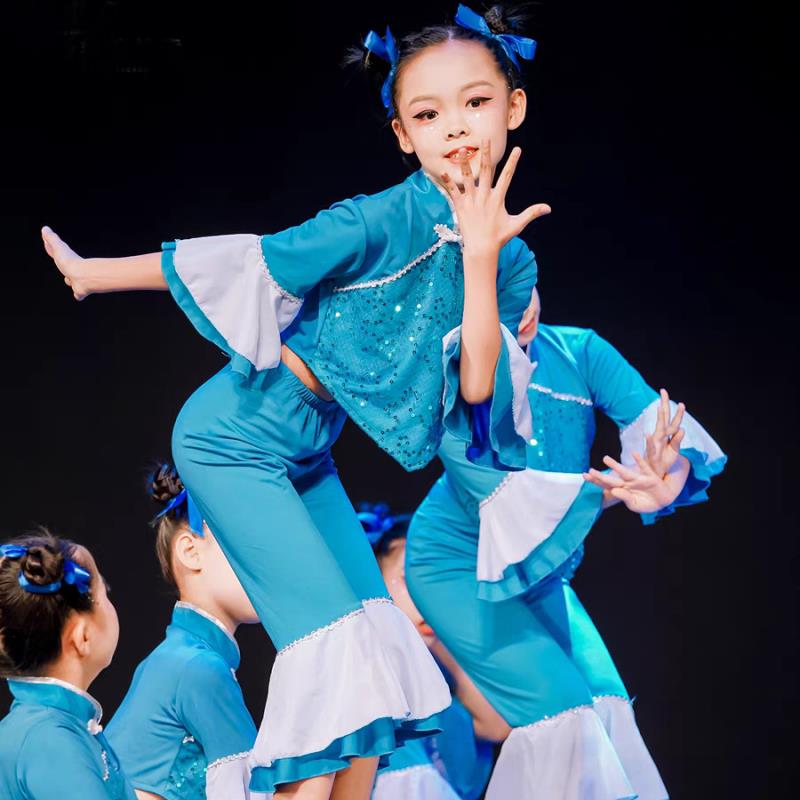 马儿嘟嘟骑演出服古典舞民族舞童忆道具凳子板凳乖乖儿童舞衣