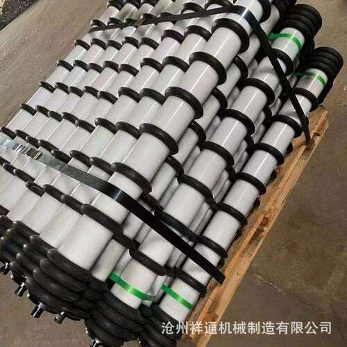 带式输送机梳型托辊V型异形回程梳型清扫托辊TD75型前倾托辊