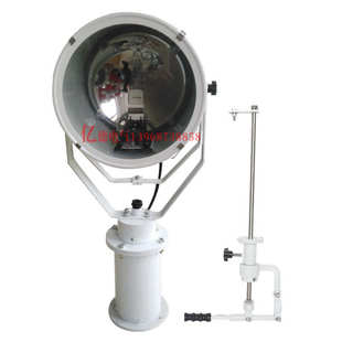 亮舟船用防水钢质投光灯CTG3 扫海探照灯搜索灯220V1000W光源另配