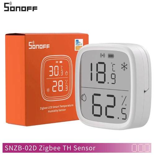 SNZB-02D6920075740004SONOFFSNZB02DZigbeeLCDHumidity