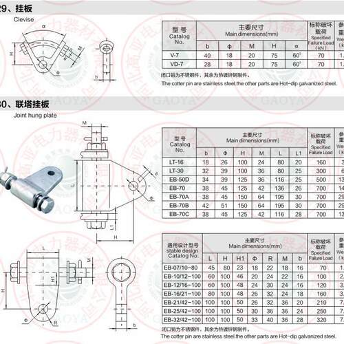 EB-21/42-100 联塔挂板 厂家直销